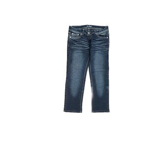 Miss Jeans Cropped Women's size 9 Dark Wash Blue Denim Jeans